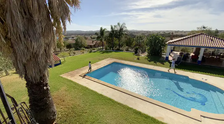 Blick auf den Pool